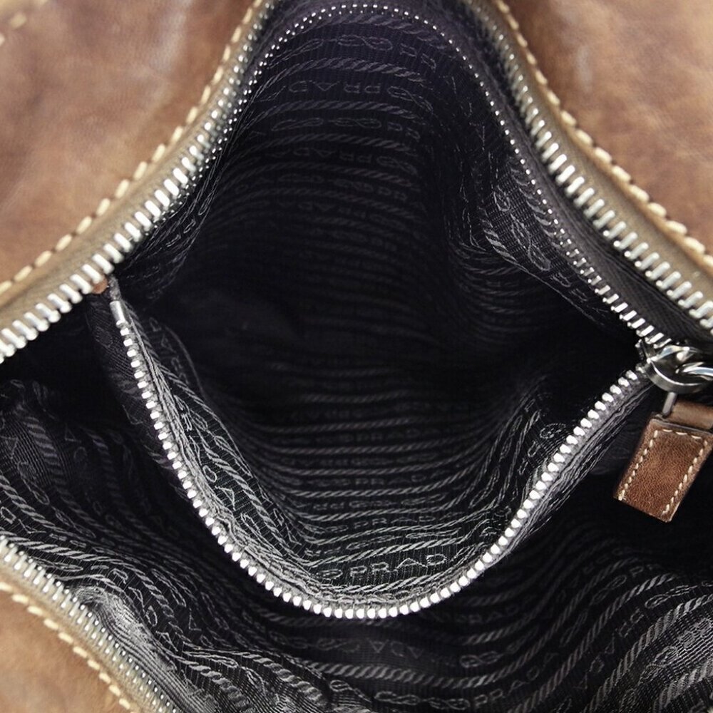 PRADA Shoulder Bag Brown Women VA0622 Authentic secondhand - Picture 8 of 8